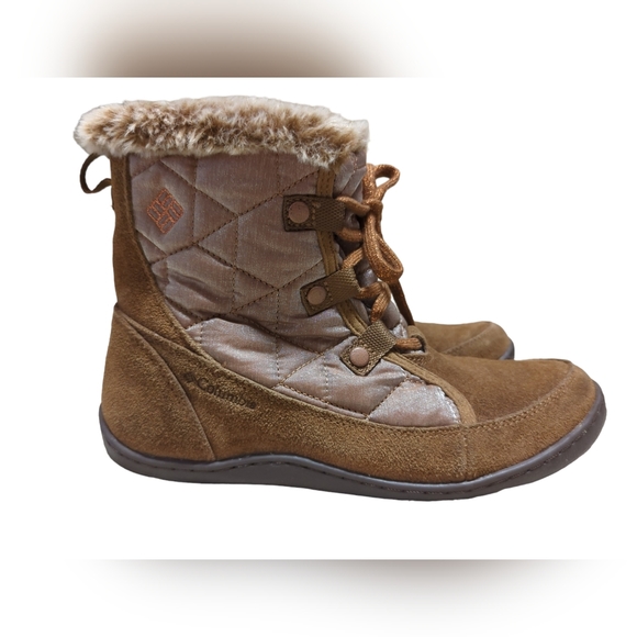 ✨NWOT✨ Columbia/Thermal/Brown/Suede/Fur/Boots/Sz - Picture 1 of 8